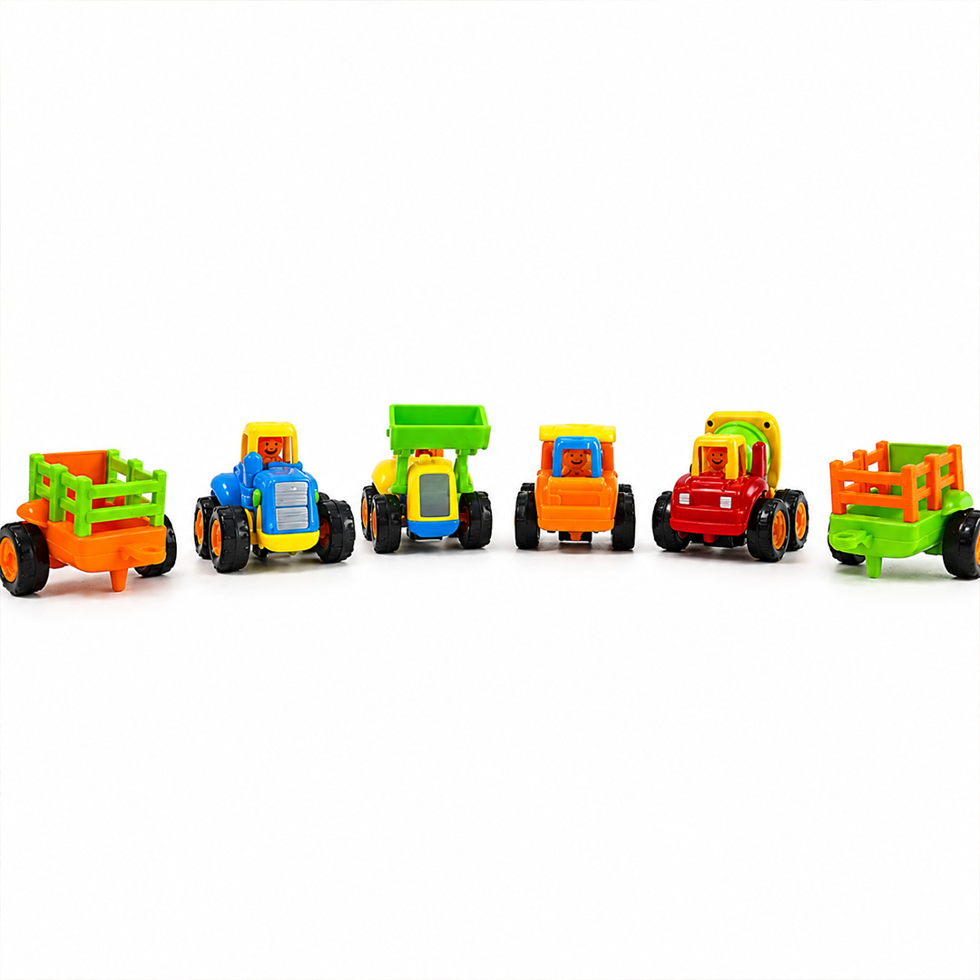 Urban Tots Push &amp; Go Construction Vehicle Toy Set